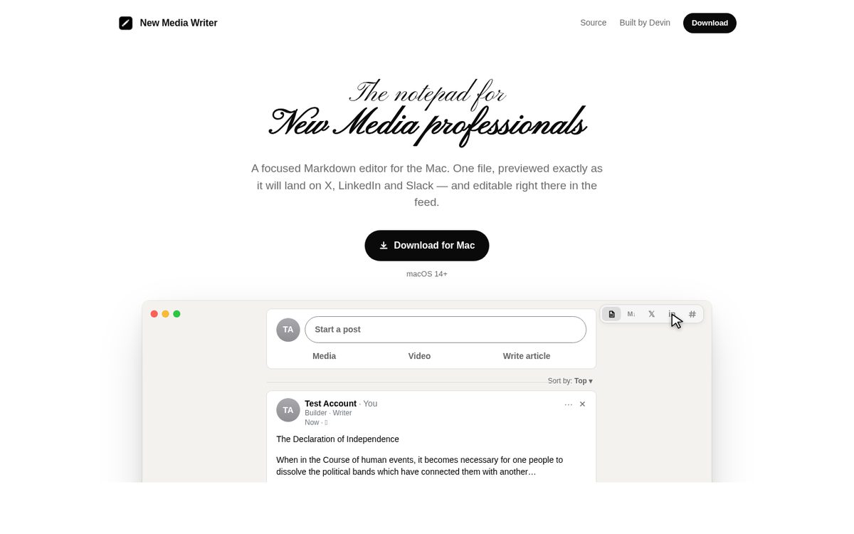 New Media Writer